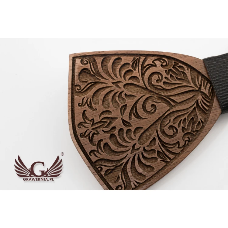 Wooden Bow Tie - Nature - Walnut Wood - MDR047