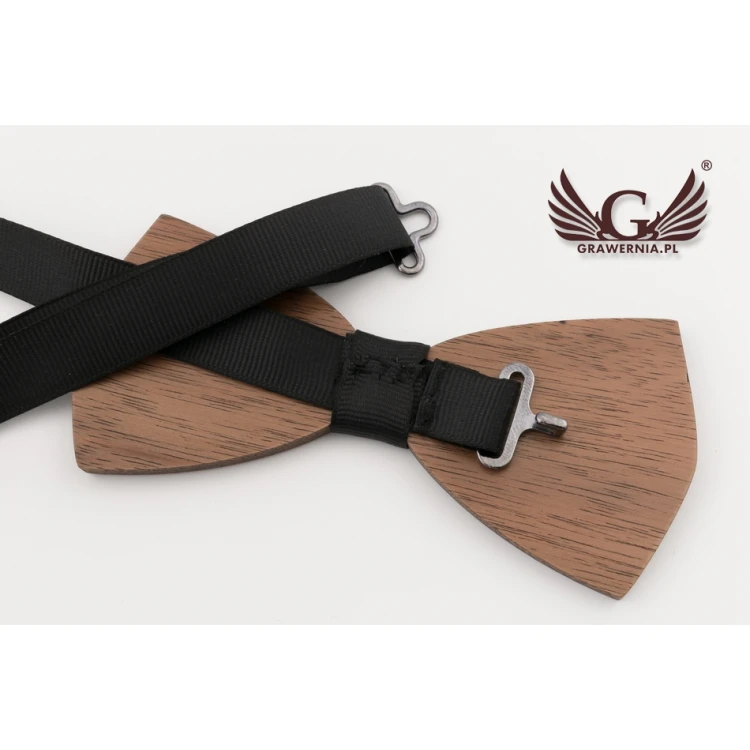 Wooden Bow Tie - Nature - Walnut Wood - MDR047