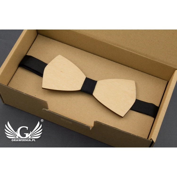 Simple Wooden Bow Tie - Laser Cut - MDR027