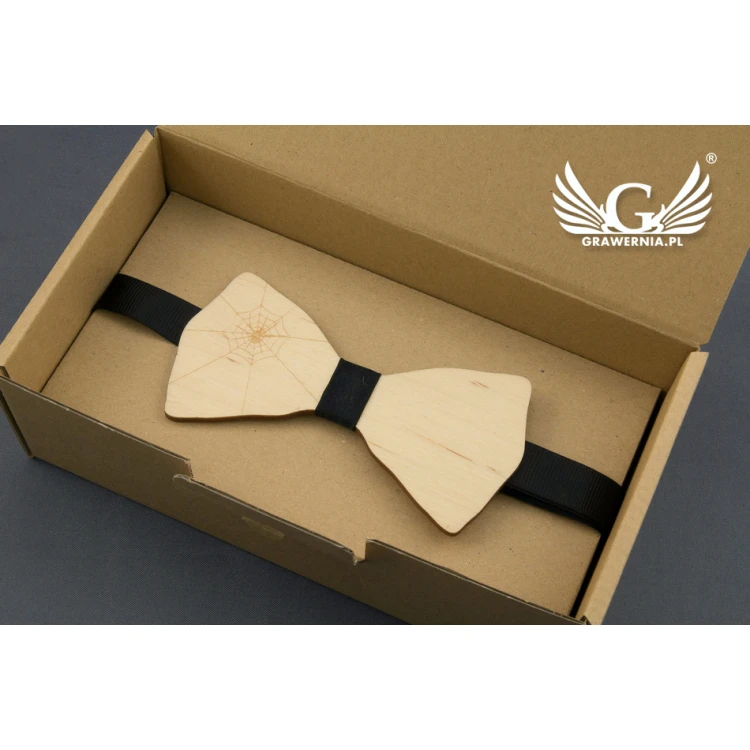 Wooden Bow Tie - Laser Cut and Engraved - MDR029