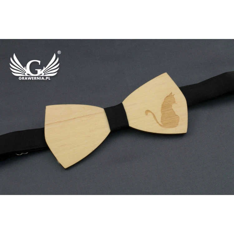 Wooden Bow Tie - Laser Cut and Engraved - MDR030
