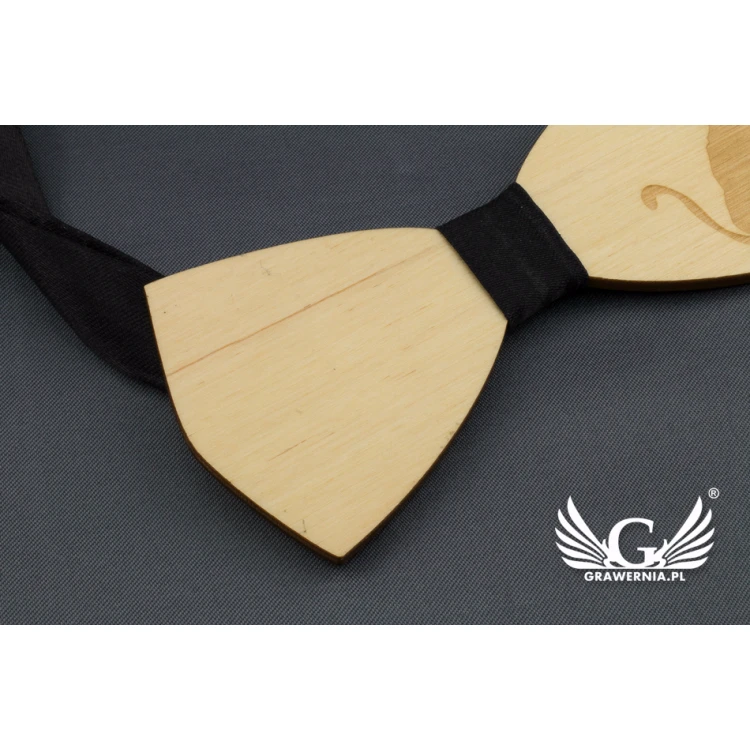Wooden Bow Tie - Laser Cut and Engraved - MDR030