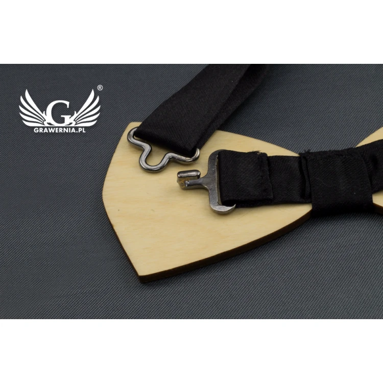 Wooden Bow Tie - Laser Cut and Engraved - MDR030