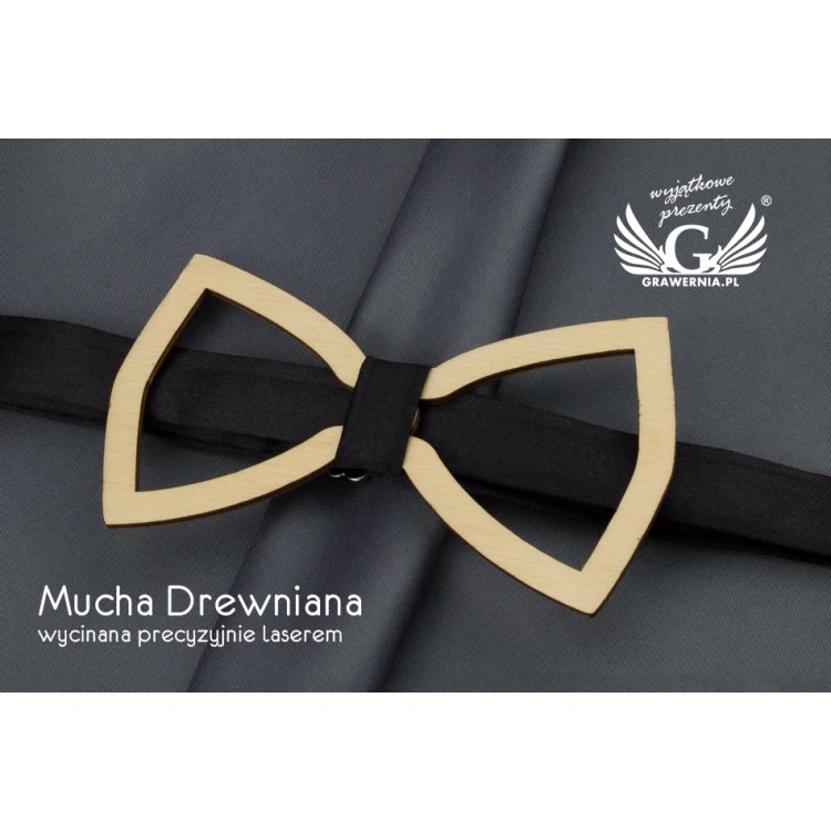 Wooden Bow Tie - Laser Cut - MDR031