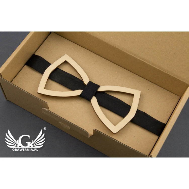 Wooden Bow Tie - Laser Cut - MDR031