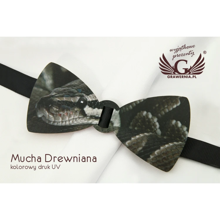 Wooden Bow Tie with Any Graphic - Colorful UV Print - MDR003