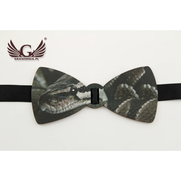 Wooden Bow Tie with Any Graphic - Colorful UV Print - MDR003