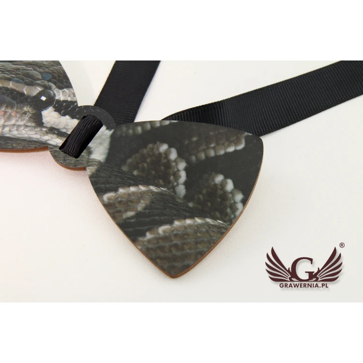 Wooden Bow Tie with Any Graphic - Colorful UV Print - MDR003