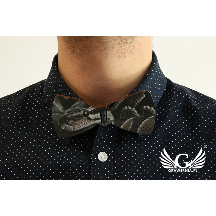 Wooden Bow Tie with Any Graphic - Colorful UV Print - MDR003