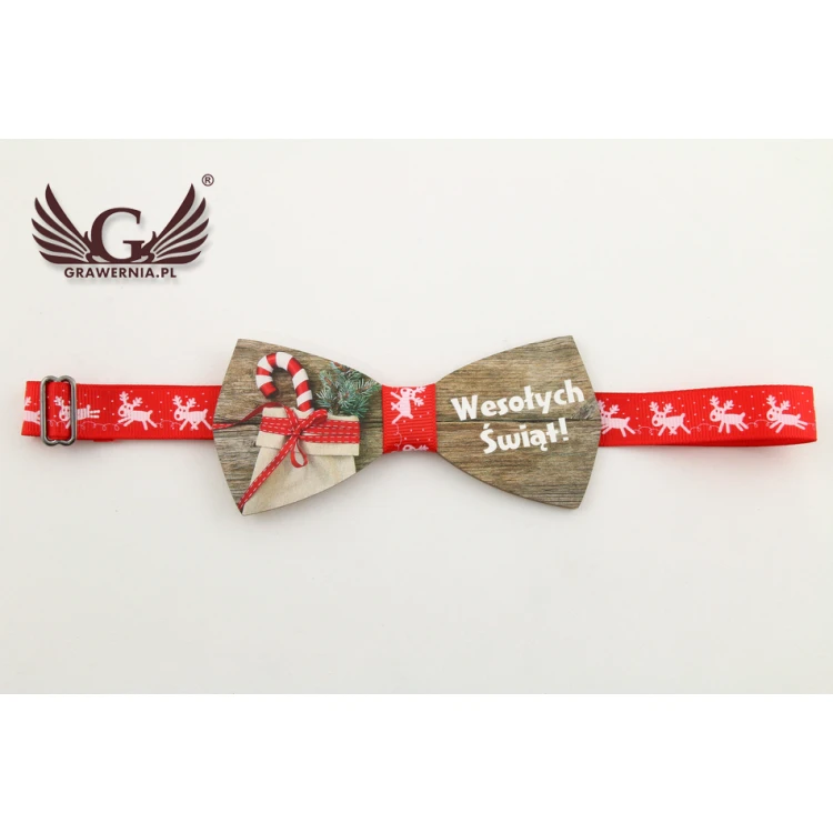 Wooden Bow Tie with Any Graphic - Colorful UV Print - MDR005
