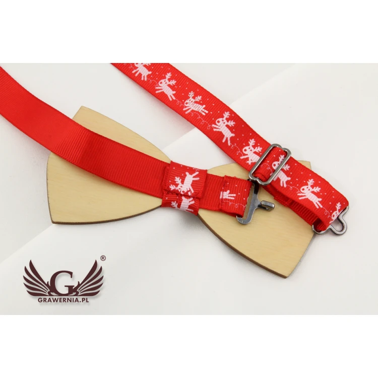 Wooden Bow Tie with Any Graphic - Colorful UV Print - MDR005