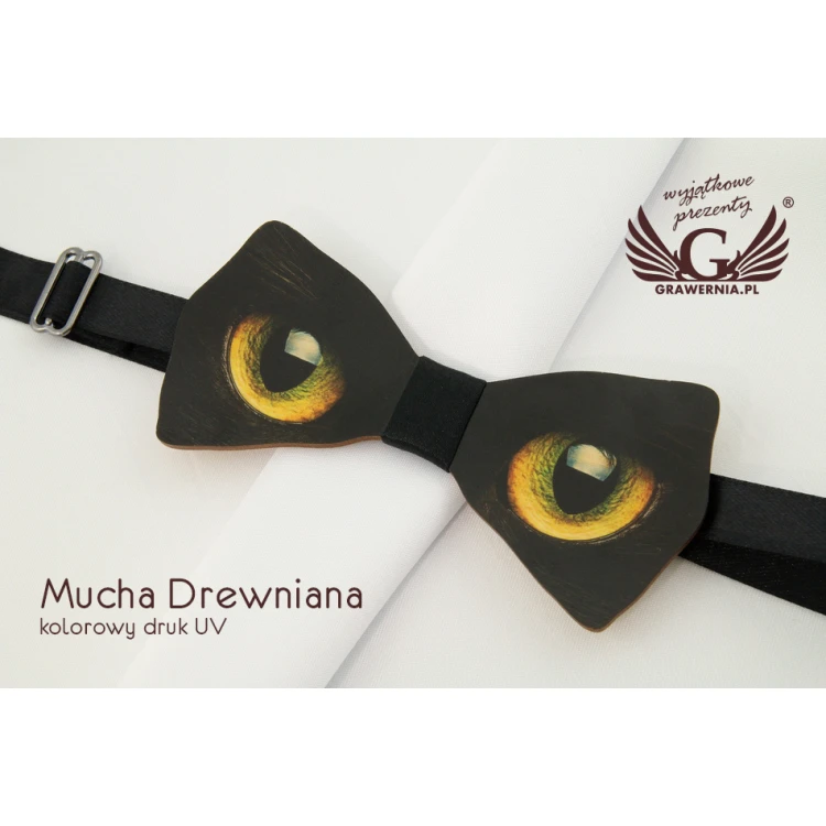 Wooden Bow Tie with Any Graphic - Colorful UV Print - MDR006