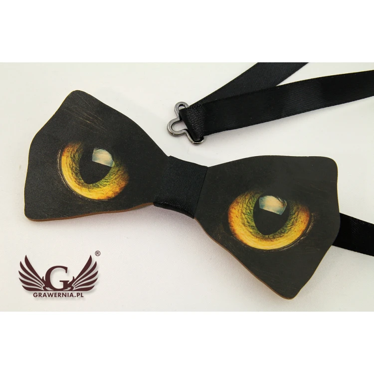Wooden Bow Tie with Any Graphic - Colorful UV Print - MDR006