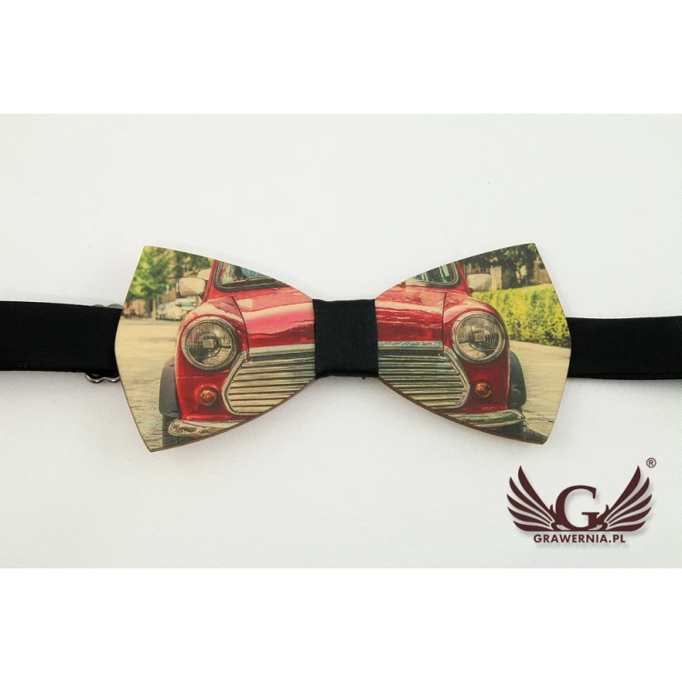 Wooden Bow Tie with Any Graphic - Colorful UV Print - MDR012