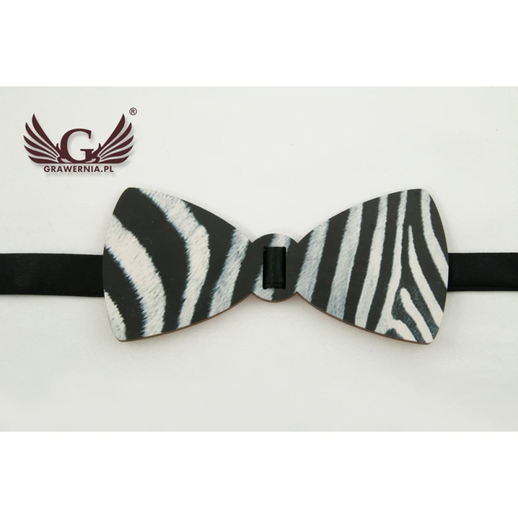 Wooden Bow Tie with Any Graphic - Colorful UV Print - MDR013