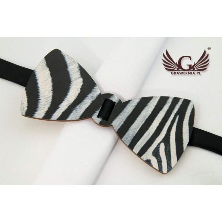 Wooden Bow Tie with Any Graphic - Colorful UV Print - MDR013