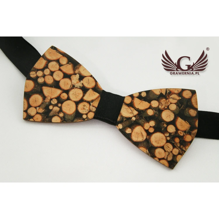 Wooden Bow Tie with Any Graphic - Colorful UV Print - MDR014
