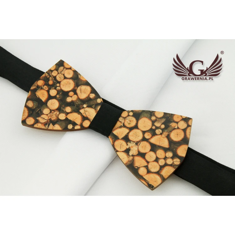 Wooden Bow Tie with Any Graphic - Colorful UV Print - MDR014