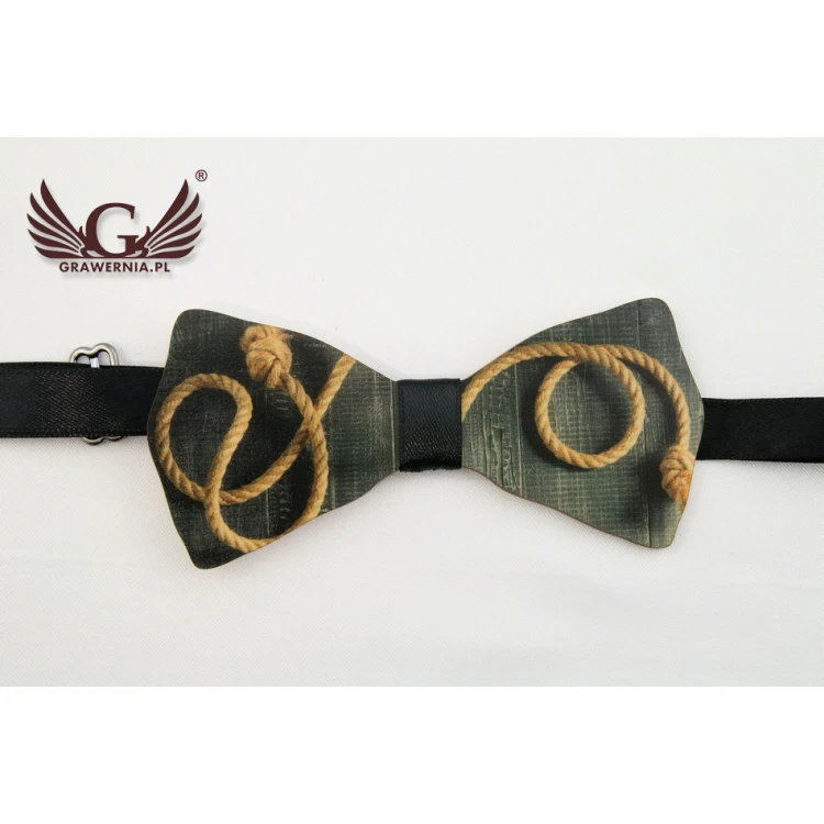 Wooden Bow Tie with Any Graphic - Colorful UV Print - MDR015