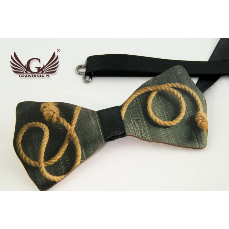 Wooden Bow Tie with Any Graphic - Colorful UV Print - MDR015