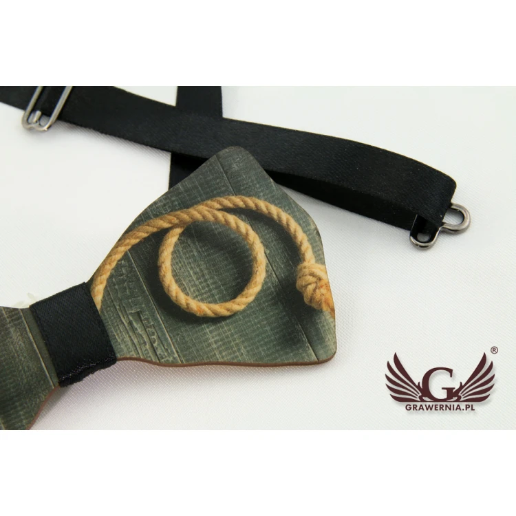 Wooden Bow Tie with Any Graphic - Colorful UV Print - MDR015