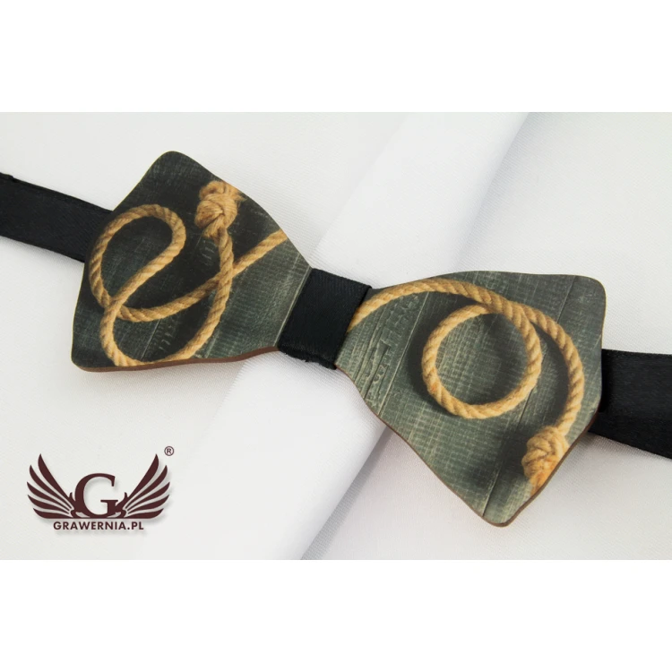 Wooden Bow Tie with Any Graphic - Colorful UV Print - MDR015