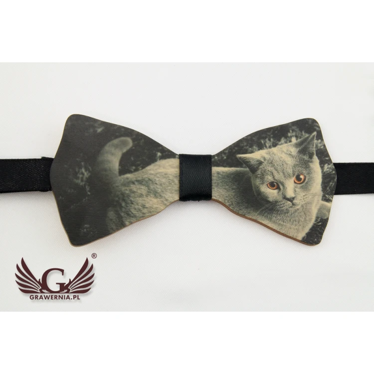 Wooden Bow Tie with Any Graphic - Colorful UV Print - MDR016