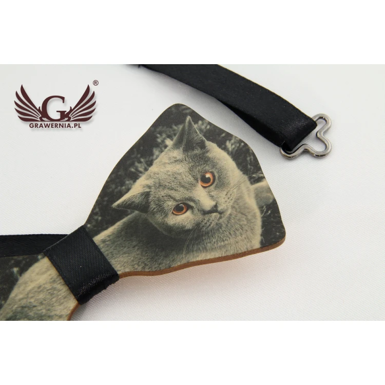 Wooden Bow Tie with Any Graphic - Colorful UV Print - MDR016