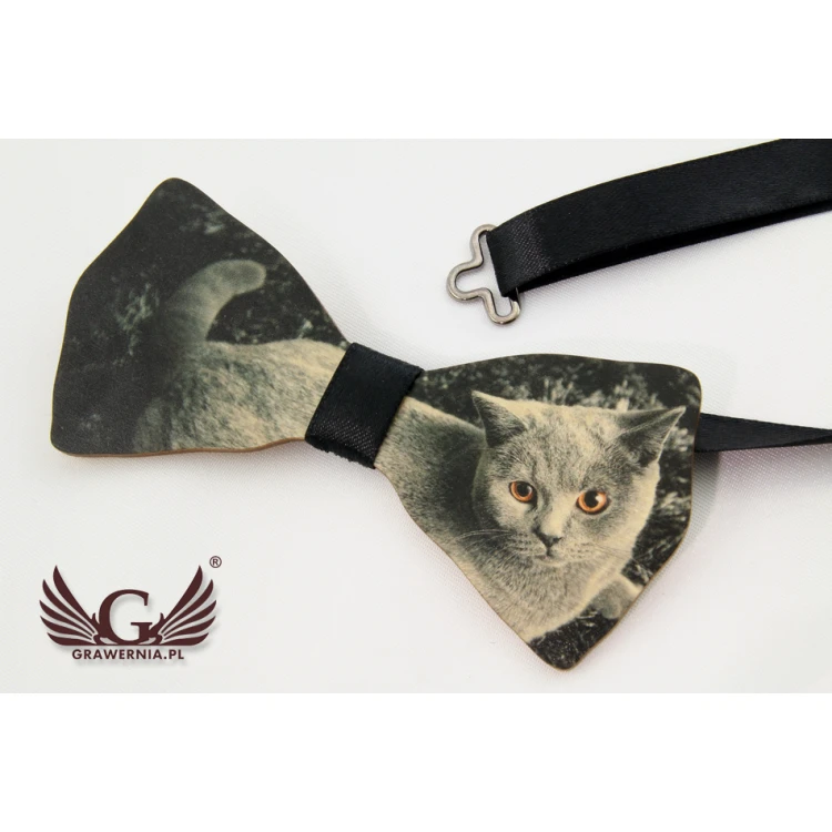 Wooden Bow Tie with Any Graphic - Colorful UV Print - MDR016