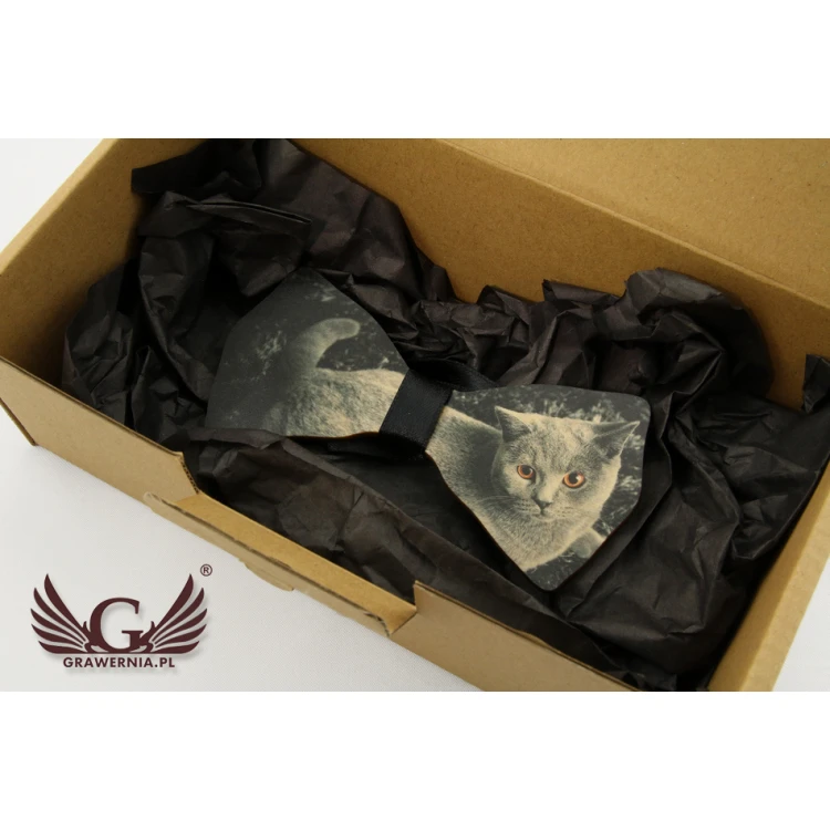 Wooden Bow Tie with Any Graphic - Colorful UV Print - MDR016