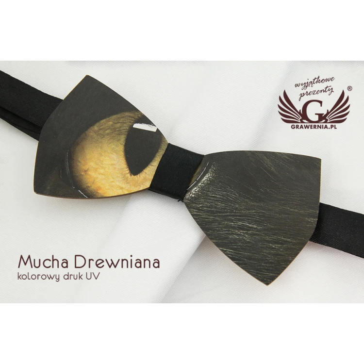 Wooden Bow Tie with Any Graphic - Colorful UV Print - MDR017