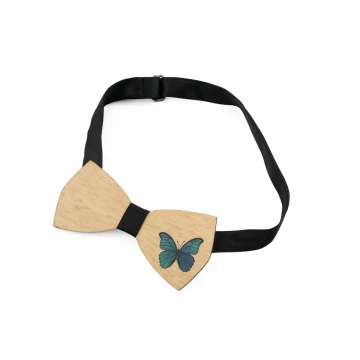Wooden Bow Tie with Any Graphic - Colorful UV Print - MDR009