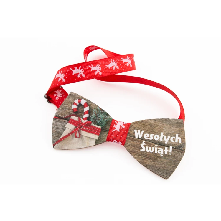 Wooden Bow Tie with Any Graphic - Colorful UV Print - MDR005