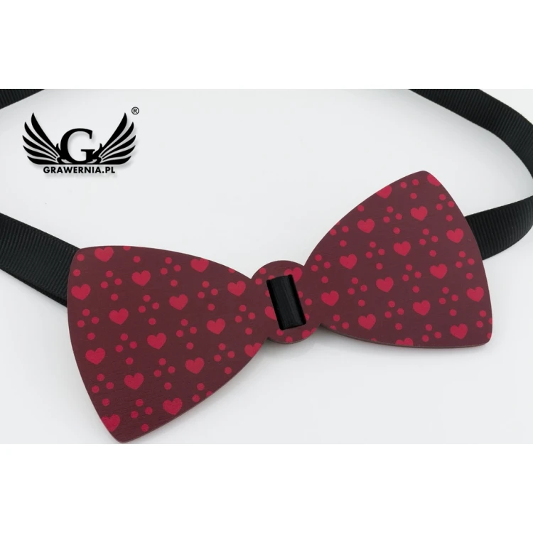 Valentine's Bow Tie with UV Print - Valentine's MDR045
