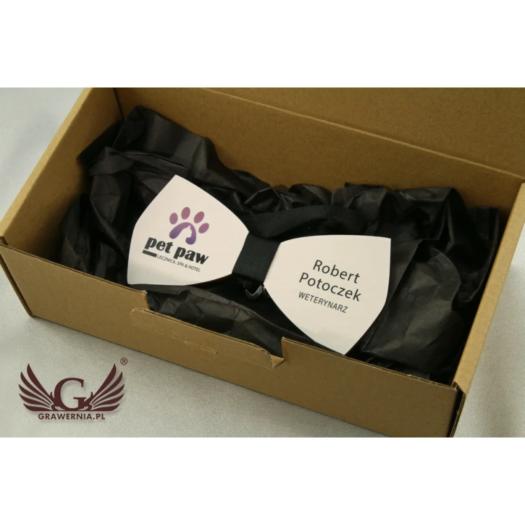 Wooden Bow Tie Identifier - UV Color Print - MDR007