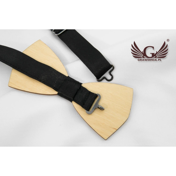 Wooden Bow Tie with Wedding Motif - Colorful UV Print - MDR032