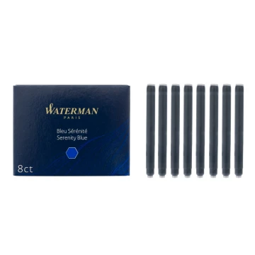 Waterman Standard Fountain Pen Cartridges 8 pcs BLUE - NAB004