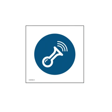 Use of Sound Signal Required - size 150x150mm - PVC - UV color print - BHP073