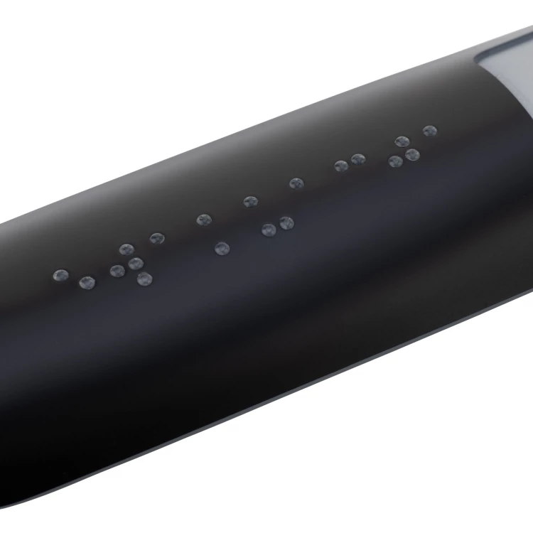 Braille Handrail Plaque - size 150x36mm - black engraving laminate - TAB544