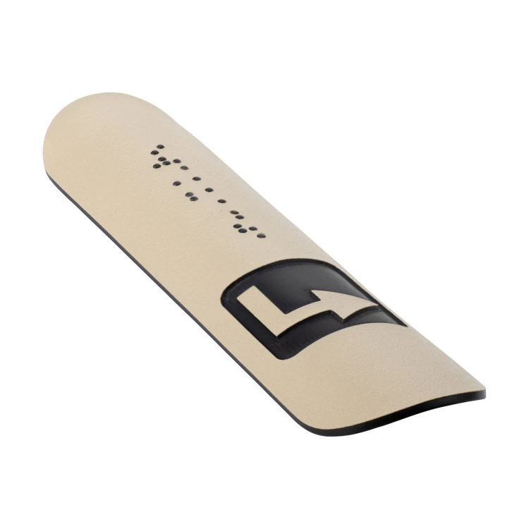 Braille Handrail Plaque - size 150x36mm - cream laminate textures - TAB546