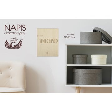 Decorative Sign - Genius - Laser Engraved - NAP025