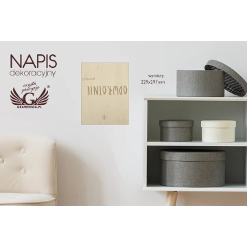 Decorative Sign - Genius - Laser Engraved - NAP025