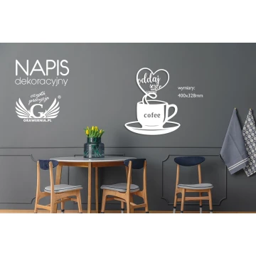 Decorative inscription - give your heart to the little black dress - laser cut - NAP003