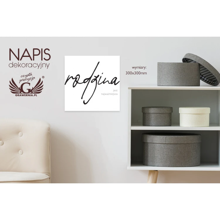 Decorative Sign - Family is the Most Important - UV Digital Print - NAP024