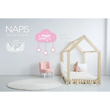 Decorative Sign - Reach for the Stars - Colorful UV Print - NAP018