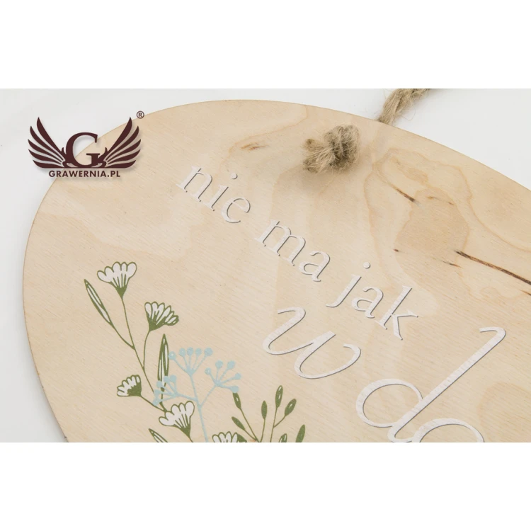 Decorative Sign - WELCOME HOME - colorful UV print - NAP030