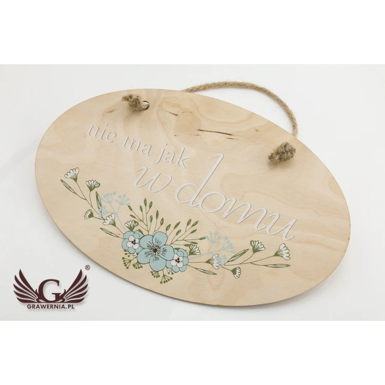 Decorative Sign - WELCOME HOME - colorful UV print - NAP030