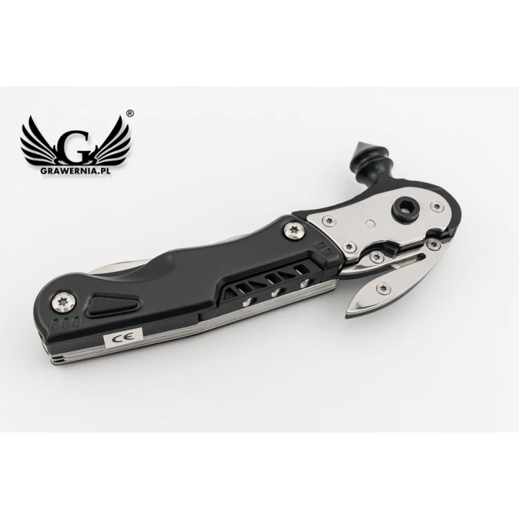 Multifunctional Escape Tool with Engraving - Swiss Knife, Cutter, Screwdriver - BP100