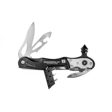 Multifunctional Escape Tool with Engraving - Swiss Knife, Cutter, Screwdriver - BP100