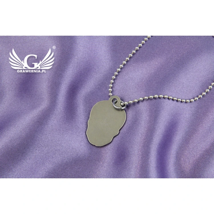 Skull Necklace - with any engraving - NSZ002